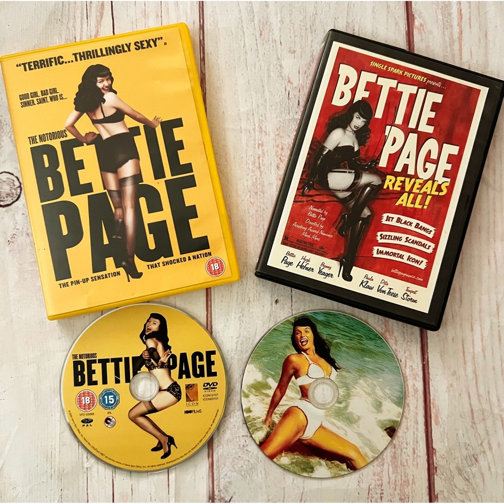 Bettie Page DVD Bundle The Notorious Bettie Page & Bettie Page Reveals All